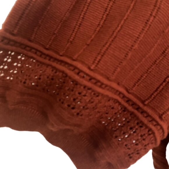 Loft Short Sleeve Ruffle Front Sweater 20/22 - Picture 4 of 6